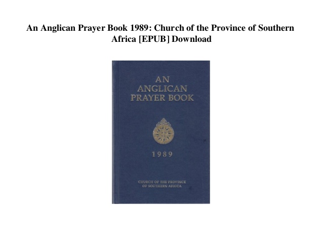 an anglican prayer book 1989 pdf
